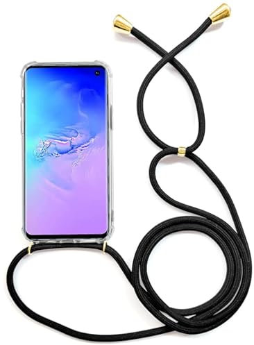 Handycase mit Kordel für Samsung-Modelle Samsung Galaxy S21 FE Schwarz/Gold