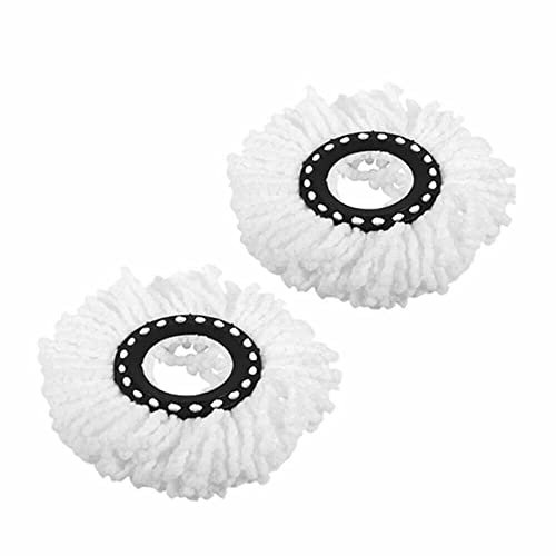 DIVCHI Set of 2 Replacemnt Microfiber Spin Mop Heads for Cleaning Floors