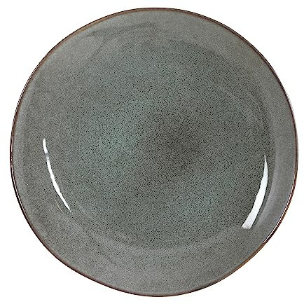 MICA Decorations Tabo Dinner Green-D 26,5 cm Gedenkteller, mehrfarbig, einzigartig