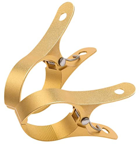 Alipis 2 Stücke Wäscheklammern Strandtuchklammern Winddicht Klammern Handtuch Klammern Strandtuch Clips Windbeständig für Wäsche Strandtuch Badetuch Teppich Bettwäsche Golden
