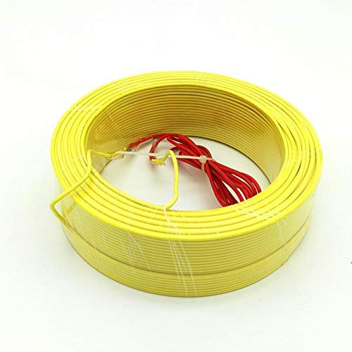 Generisch X-BAOFU 1 Stück Alle Größen 30/50/100 / 120m Bodenheizung Kabel Gewächshaus Heizdraht Warmer Boden for Pflanzen (Farbe : Gelb, Größe : 100 Meters)