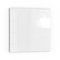 DEQORI Pannello posteriore per cucina, in vetro, tinta unita, bianco, 60 x 60 cm, pannello posteriore per bagno o stufa, paraspruzzi per cucina e bagno, decorazione moderna per specchio piastrellato