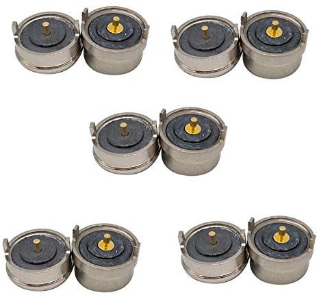 Darameea Magnet gefederter Pogo Pin Stecker Einzelfederstift 2 Pole Ladeleistung Stecker Buchse Sonde Lötdraht und PCB