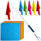 Tourguide-Flagge mit 160 cm Teleskop-Fahnenmast, Pferde-Trainingsausrüstung, 5 Stück