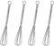 Fouet Cuisine Professionnel, Miniature Acier Inoxydable Fouet Lot de 4, Fouet Patisserie, Mousseur à œufs pour la Cuisson, Convient pour la Cuisine à Domicile, le Restauran