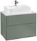 Villeroy & Boch Finion Waschtischunterschrank, 800x603x501mm, Abdeckplatte White Matt, F09100GM, Farbe: Olive Matt Lacquer