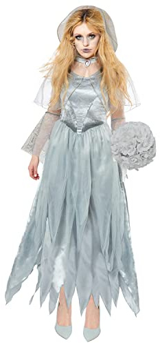 amscan - Déguisement de mariée zombie fantôme pour femme Taille : 36-48