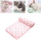 Kühlbett für Katzen/Hunde, Sommer-Haustier-Kühlmatte aus Eisseide mit Kissen, waschbare Kühlmatte aus Eisseide, Kühldecke für Haustiere, kühle Unterlage für Hunde und Katzen (Pink,L (31.5*23.6in))