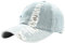 Kangqifen Herren Damen Distressed Used-Look Abgenutzte Denim Gewaschener Baumwolle Baseballkappe Caps(Hellblau)