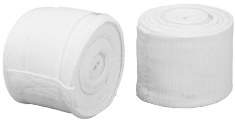 Boxbandagen, 2 Stück, 5 Meter, Halbelastische Baumwolle, Boxbandagen, Hakenschlaufen-Design, Sport-Handbandagen, Handgelenkbandage, Schutz für Männer, Frauen für Boxen, Kickboxen