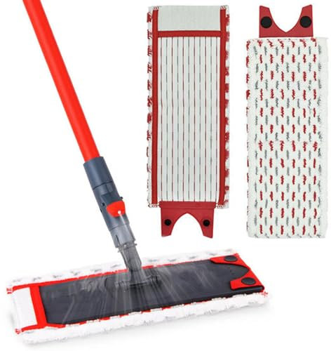 2 PCS Replacement Microfibre Mop Pads Replacement Mop Cleaning Pad Washable Reusable Spray Mop Head Replacement Spray Mop Head Replacements Refill Cleaning Pads Washable (Single Buckle)