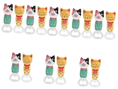 PRETYZOOM 8 Set Magnete Apribottiglie Frigorifero Magnete Adesivo Bar Apri Birra Cucina Adesivo Decorazione Da Parete 2 Pz * 8