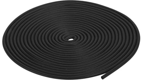 sourcing map Foam Rubber Weather Seal Strip, 2mm(5/64) Diameter 7.5 Meters (24.61Ft) Long Round EPDM Rubber for DIY Gasket, Warehouse, Pads, Foam Tubing, Crafts