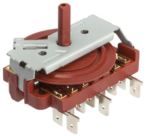 CABLEPELADO Conmutador de Horno de 8 Posiciones, Selector de horno 8 posiciones, Código 995444128, Sin termostato, Compatible con Teka, para modelos HE610,HT6101ME9840516014,Turbo MX, 8 posiciones