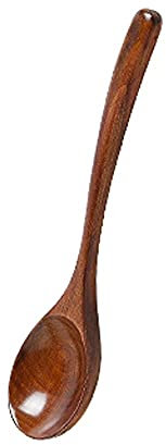HUIHHAO Cuchara, Cuchara De Madera Pequeña, Cuchara De Ramen De Madera Maciza for El Hogar, Cuchara De Sopa, Cuchara De Gachas, Cuchara Larga for Fideos, 23 * 5,7 Cm (Color : Brass)