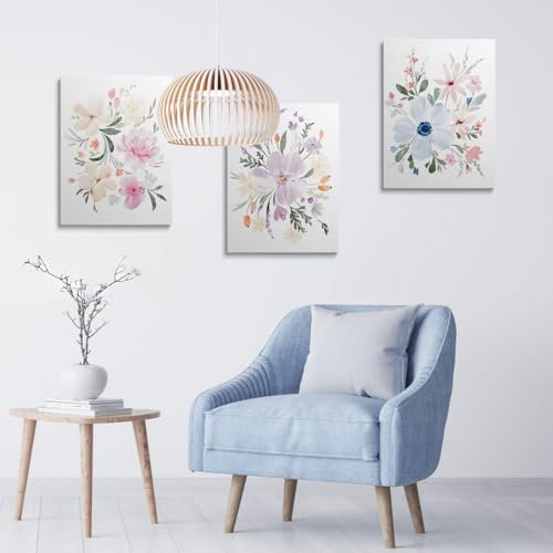 Schöne Wandbilder Schlafzimmer Wandbild Modern - Leinwand Poster Set Bilder Flur Deko DYH0084