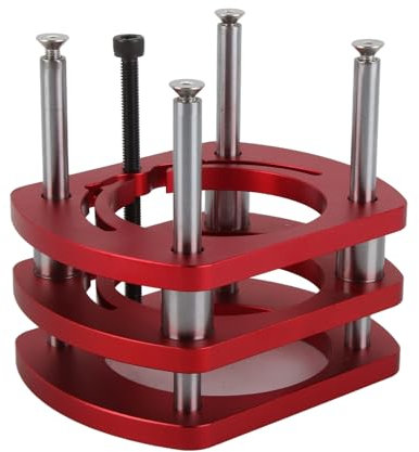 JDQTPOET Router Lift Base, 4 Jaw Clamping Router Table Lifting System Base, Alloy Router Lift System Kit for Router Table Saw Insert Base Plate, DIY Tools