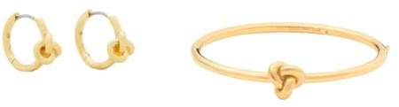 Kate Spade New York Double Knot Creolen und Armreif, Gold