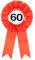 60 Geburtstag Deko Anstecker Verkehrszeichen rot/weiß - Originelle Geburtstagsdeko 60 für einen gelungenen 60 Geburtstag Frau oder Mann - Tiwoca