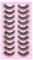 COMNICO 10 Paar Künstliche Wimpern, 6D-Nerz-Wimpern, natürlicher Schwung, feine künstliche Wimpern, flauschige Streifenwimpern, weich, sieht aus wie eine Wimpernverlängerung für Frauen und Mädchen