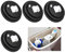 JIYIN 4 PCS Flush Valve Diaphragm Washer Kit, Toilet Cistern Fill Valve Replacement Rubber Ball Valve Washer, Universal Cistern Fill Valve Float Valve Diaphragm Washer(4PC)