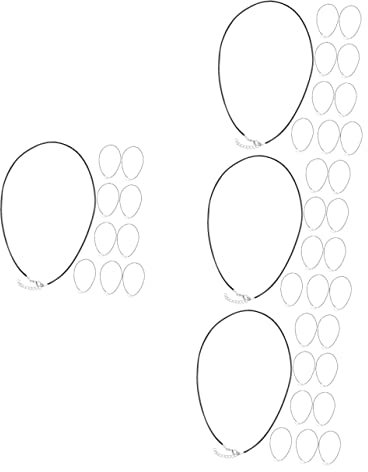 LALAFINA 40pcs Necklace Cords Clasp DIY Necklace Making Supplies Simple Design for Pendant Cord Easy to Use