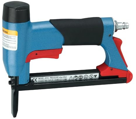 TIEOAXFT 8016 Air Stapler Gun Long Nose Fine Wire BEA Type Gas Nailer Pneumatic U-type Pneumatic Strip Nail Gun Staple Woodworking Tool(FS8016-LN)