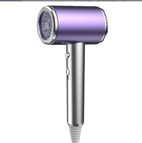 Sèche-cheveux, Ionique 2400W Silencieux et Puissant, Séchage Rapide avec Fonction Froid/Chaud, Avec Bouton Chaud/Froid Pour Femmes/Hommes Concentrateurs & Diffuseur (Blanc)