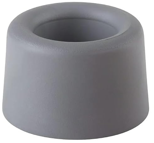 Hettich Türstopper Bodenmontage/Wandmontage zum Schrauben | Türpuffer Kunststoff Gummi grau, Ø 40 mm Höhe 25 mm | Qualitätsprodukt vom Hersteller Hettich Artikelnummer 62820 inkl. Schraube und Dübel