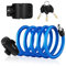 Bike Lock 180cm / 12mm Cable Lock with 3 Keys and Metal Cable Bicycle Lock Heavy Load, Safe Combination with mounting Bracket for Bicycle Tricycle Scooter Blue
