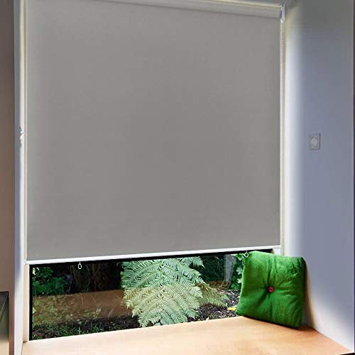 HENGMEI Außenrollo Senkrechtmarkise Balkon Rollo Außen Sonnenschutzrollo für Terrasse 180x240cm Grau