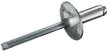 GOEBEL® - 250 x Blindnieten Stahl (Ø x L) 4,8 x 12,0 mm mit Großkopf - Großkopf Niete - Popniete - STANDARD