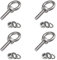 Dzsomt Tornillo con Argolla 4 Piezas Tornillo con Palometa 304 Acero Inoxidable Anillo Ojo Tornillos Anillos Tuercas de Elevación de Tuerca de Ojos en Forma de Anillo Ojo Rosca Pernos