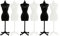6 Stücke Puppenständer Puppenhalter Mini Puppen Display Ständer Halter Kleiderbügel für DIY Teddybär Schaufensterpuppe Puppenkleidung Puppenkleid Actionfigur Modell