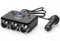 NDDI POWER 6-en-1 Multi Prise Chargeur Allume Cigare, 12V/24V Chargeur Voiture USB, Double Ports Qc3.1A, Charge Rapide Chargeur, Affichage du Tension par LED pour Tablette/Phone/Camping-Car.