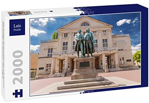 Lais Puzzle Deutsches Nationaltheater mit Goethe und Schiller in Weimar, Thüringen 2000 Teile