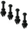 CANJPTON Kompatibel Mit VW GOLF MK5 MK6 Tigaun 5N MK1 Polo 6R 6C 2G UP T-CROSS Hutablage Haltegurt String Clip Knopf Halter Pivot Peg Kofferraum Hutablage Clips Pins 4 Stück 1M6867574A