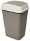 5five - poubelle 50l en plastique taupe