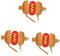 Kisangel 3stücke Funny Hot Dog Kostüm Für Haustiere Warmes Und Bequemes Outfit Für Hunde Und Katzen s Für Partys Und Besondere Anlässe