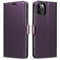 TOHULLE Wallet Case for iPhone 13 Pro (6.1), Premium Flip PU Leather Case RFID Blocking Card Holder Magnetic Closure Kickstand Protective Phone Case Cover for iPhone 13 Pro - Purple
