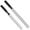 COMNICO 2pcs Toe Nail Files for Thick Nails, Professional 4 Sides Nail File Stainless Steel Nail Dresser Manicure Pedicure Tool for Men Seniors Dogs