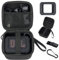 YouKnow Silicone Cover and Travel Case for JBL Go 4 Ultra Portable Bluetooth Speaker, with Removable Strap Attach to Bike Golf Cart Boat (Silicone Cover and Travel Case) (Black)