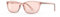 Bloomoak FL Rose Tinted Migräne Brille, Blaulichtfilter Brille Damen, Lichtempfindlichkeit Linderung Brille für fluoreszierende LED-Blende, Photophobie, Augenbelastung | Kleines Gesicht