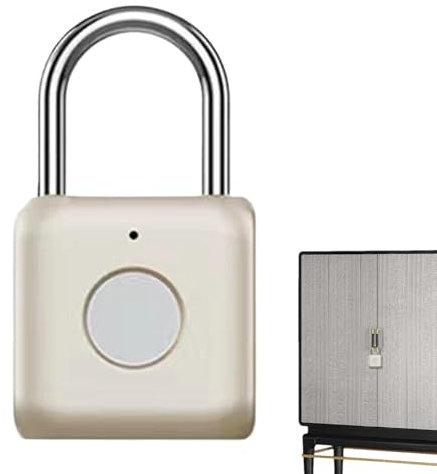 Cerradura de candado inteligente con huella digital - Candado de huella digital, candado electrónico de huella digital | Cerradura inteligente resistente al agua