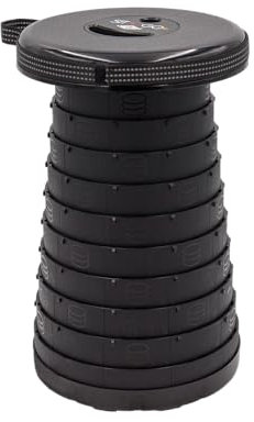 Wedo SITTOGO NXT PP Teleskophocker Camping-Hocker TÜV & GS geprüft | verbesserte dritte Generation Gewicht 1,06 kg Tragkraft 150 kg Farbe schwarz