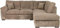 Bliss Furniture's Jumbo Cord Elegant L Shape 4-Seater Right- Hand Corner Sofa Set, Your Comfort Haven in the Living Room, Our Stunning Jumbo Cord Sofa Collection (Beige, Right Hand Corner)