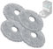 Roboparts® 4 mopas de fregado de Repuesto Compatible con Robot Aspirador Cecotec Conga 15090 16090 AI SpinArm Home&Wash
