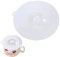 Couvercle de tasse en silicone - Couvercle flexible - Couvercle de bol transparent - Réutilisable, anti-poussière et hermétique - Pour boissons chaudes et froides