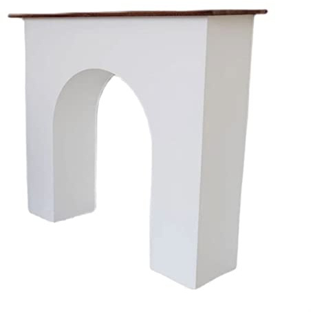 Kaminumrandung mit Regal Moderne Kunst, minimalistischer elektrischer Kamin, Kaminsims, Wandverkleidung, Sideboard, Eingangsschrank, Wand, dekorativer Schrank, Wohnzimmer – Walnussplatte(Mittel)
