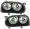 AD Tuning 961062 Scheinwerfer Set (2-teilig), Klarglas Schwarz
